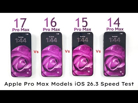 iPhone 17 Pro Max vs 16 Pro Max vs 15 Pro Max vs 14 Pro Max - iOS 26.3 SPEED TEST 🔥