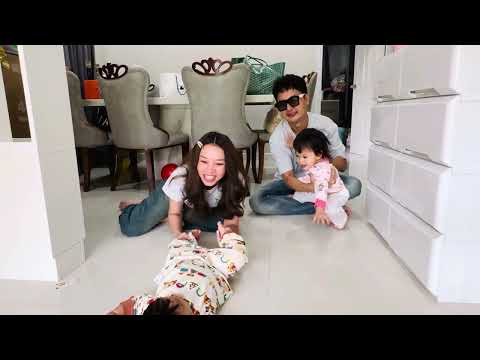 น้องเพชรน้องพลอยตื่นมากอดกันแต่เช้าก่อนแอนบอยจะไปเวียงจันทร์ #ลูกของแอนบอย #แอนอรดี #บอยศิริชัย