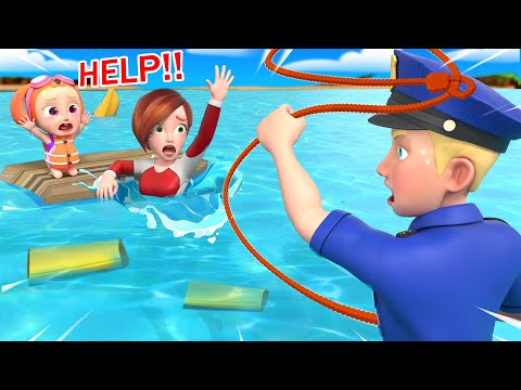 Yes Yes Playground at Beach Song | Play Safe Song | Rosoo Nursery Rhymes & Kids Songs