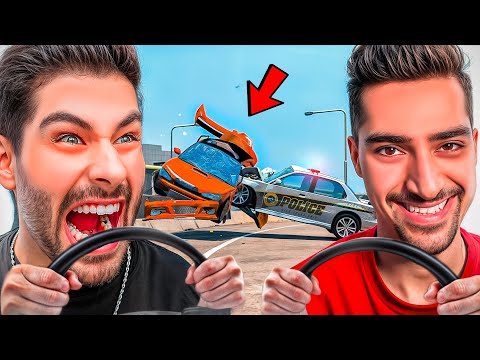 با دارک هل نشستیم پشت فرمون 😱 کدوم راننده بهتریه؟ 💀 @DARKHELL92