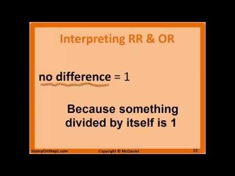 Odds Ratio & Relative Risk Calculation & Definition, Probability & Odds