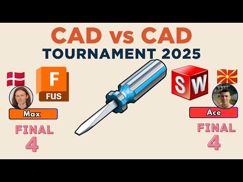 CAD vs CAD Tournament - 2025 SEMI FINALS!! -  FUSION vs SOLIDWORKS - Sheet Metal!