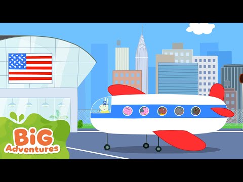 Peppa Pig Travels to America 🌎 | Full Episodes | Flying to Hollywood | Holiday Mini Movie 18 Minutes