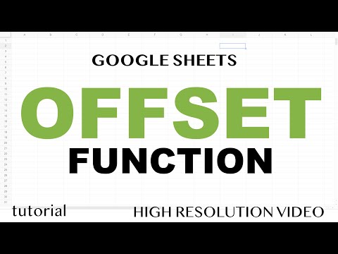 OFFSET Function - Google Sheets
