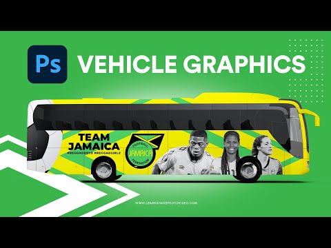 How to Design Vehicle Wrap Graphics in Photoshop - How to Use Adobe Photoshop (Part 16)
