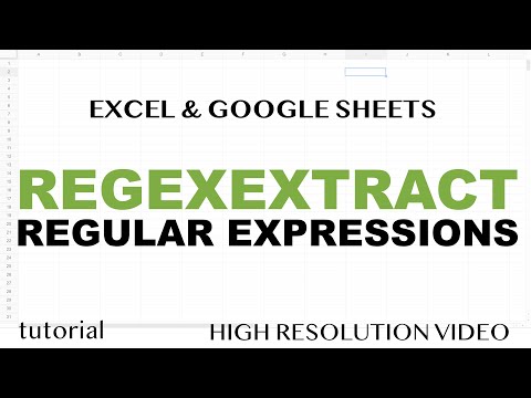 REGEX for Excel & Google Sheets: (REGEXEXTRACT + AI Regex)