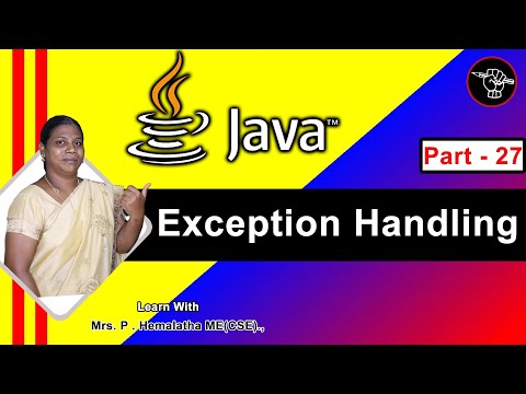 Learn Java - Part 27 | Java Tutorial in Tamil |  Exception Handling in Java | தமிழ் அகாடமி