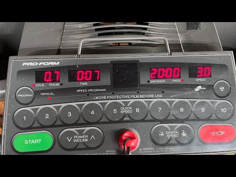 Fixing a Pro-Form treadmill that's stuck on one speed
