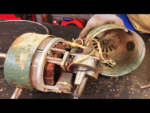 Restoration Of Old Industrial Electric Fans // Restore and Reuse Old Rusty Industrial Fans