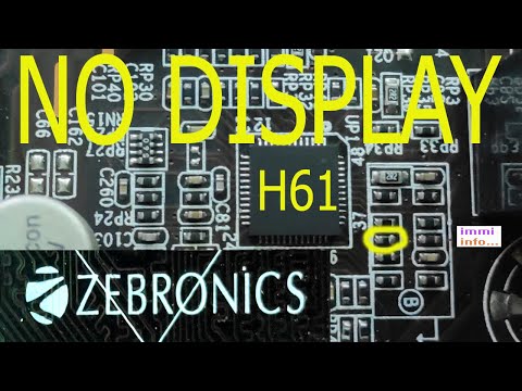 ZEBRONICS H61 MOTHERBOARD NO DISPLAY PROBLEM FIX