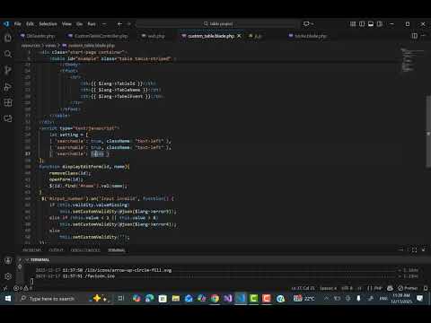 Table project part 169