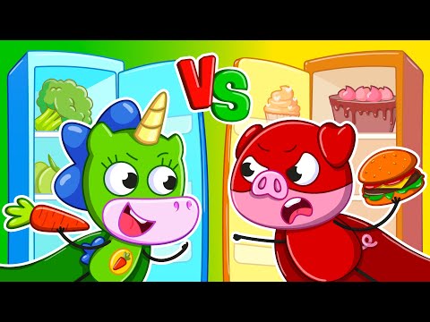 Здорова vs Шкідлива Їжа | Суперрятувальна Команда Вже Тут! 🥕🍔| Крихітка Мімі🦄 | Мультики українською