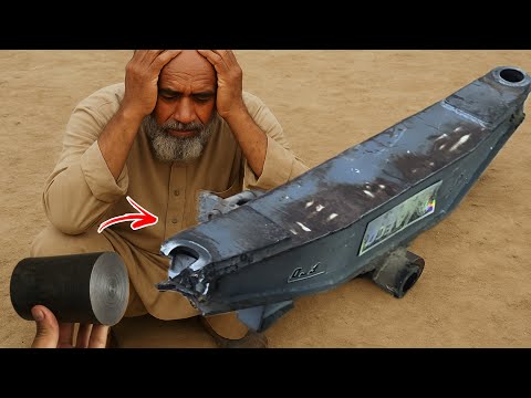 Amazing Repairing Process Of Broken Excavator Front Axle By Young Mechanic From his Technique