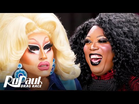 The Pit Stop S16 E03 🏁 Trixie Mattel & BeBe Zahara Benet C’est Bon! | RuPaul’s Drag Race S16