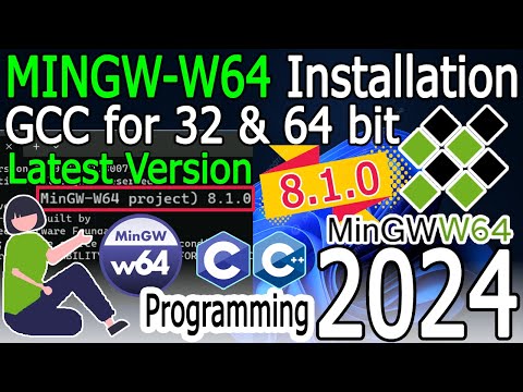 How to install MinGW-w64 on Windows 10/11 [2024 Update] 8.1.0 GNU GCC Compiler | C C++ Programming