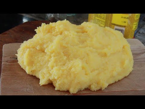 POLENTA COME FARLA IN MODO FACILE senza sporcare e senza grumi ricetta della polenta