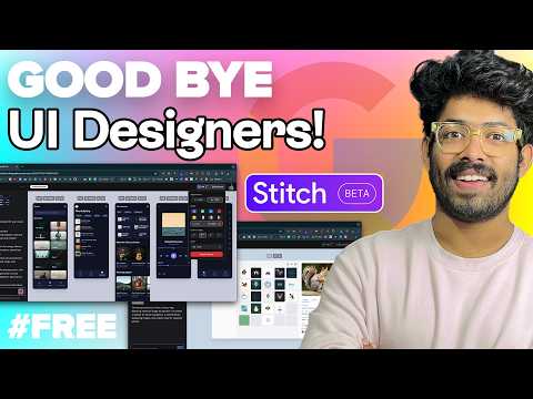 Stitch AI: Google's New FREE AI Tool Creates Stunning UI In A Single Click!