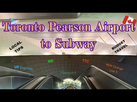 Toronto Pearson Airport 🇨🇦 to City Subway Travel 7 Ways 