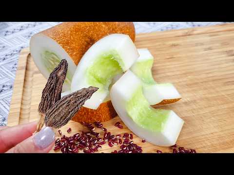 秋天去骨火養生湯水🔥筋骨酸痛❓肌肉關節疼痛❓眼睛乾澀❗失眠❗老黃瓜護肝祛火✨粉葛羊肚菌煲素湯🥣👍 Muscle Pain? DIY **Powerful** Soup Recipe（188）