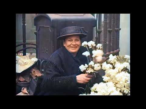 A Day in Old London in 1920 in colour! [AI enhanced HD]