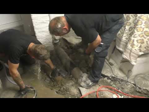 Replace drainage pipes in the basement floor