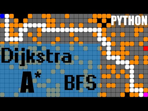 Алгоритмы Поиска Пути на Python. Алгоритм А*, Дейкстры, Поиск в ширину [ Pygame ]