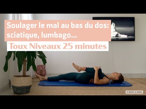 Relieve lower back pain with Pilates (sciatica, lumbago) All levels. 25 minutes.