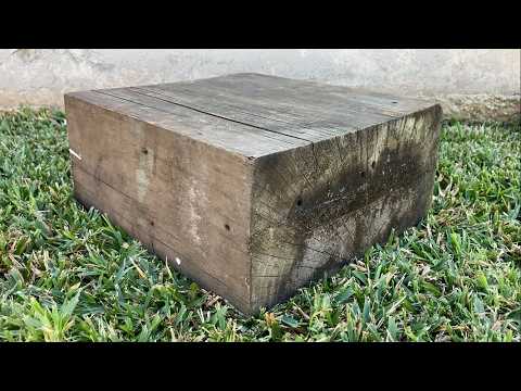 Using a Japanese Technique to Make a lamp from a Big Piece of Wood