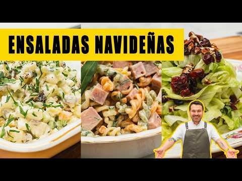 3 ENSALADAS NAVIDEÑAS FÁCILES DE PREPARAR | GIACOMO BOCCHIO