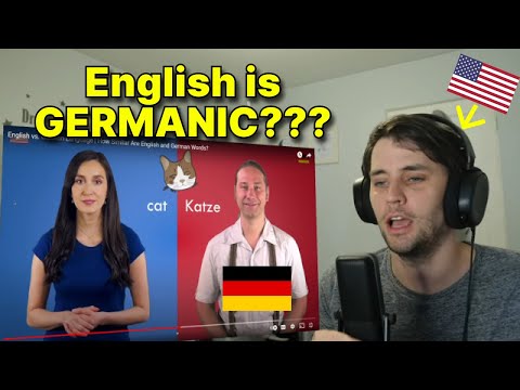 American reacts to English vs. German Language | How Similar Are English and German Words?
