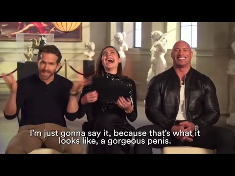 Dwayne Johnson, Ryan Reynold and Gal Godat Funniest Moments