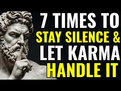 7 Times You Should Stay Silent & Let KARMA Handle It! | Stoicism