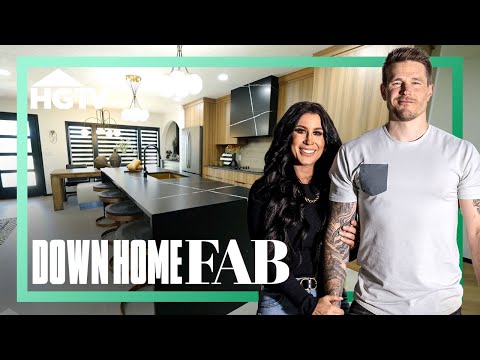 Modern Black & Industrial Home Renovation | Down Home Fab | HGTV