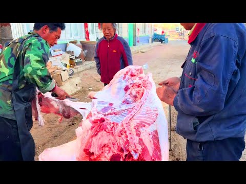 As soon as Lao Meng started selling pork  the countrymen grabbed it. This time a car of pigs was no