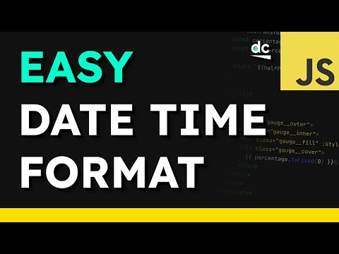 NO LIBRARIES REQUIRED: Format Date Time in JavaScript Tutorial