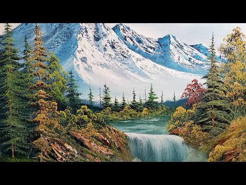 Mountain Falls Oil Painting Part 1 - Wet on Wet