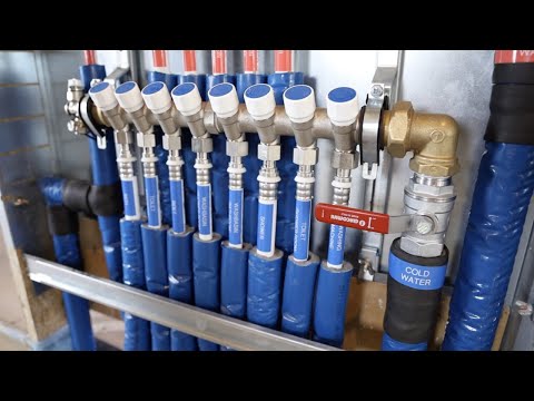 Коллекторная разводка водоснабжения. Циркуляционная линия горячего водоснабжения.