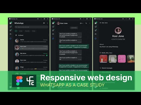Master Figma Responsiveness Using WhatsApp as Example | Complete course