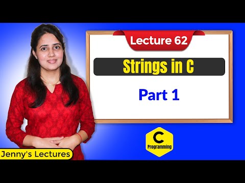 C_62 Strings in C - part 1 | C programming tutorials