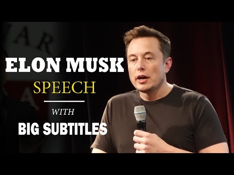 Elon Musk's Legendary Commencement Speech | ENGLISH SPEECH with BIG Subtitles