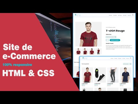 Comment créer un Site Web de e-commerce en utilisant du HTML et CSS | étape par étape