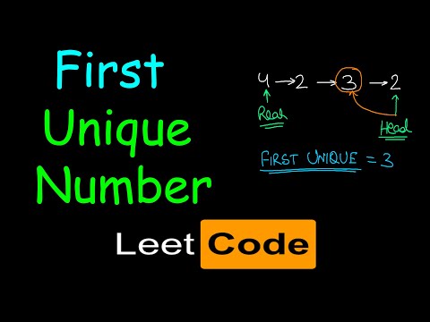 First unique number | Leetcode