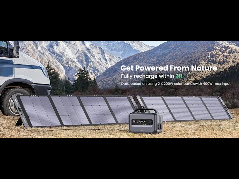 Распаковка и подключение зарядной станции UGREEN GS1200 (модель 15054) и солнечных панелей Choetech