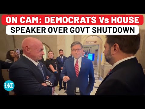 On Cam: Democratic Senators, House Speaker Mike Johnson Trade Insults Amid US Govt Shutdown