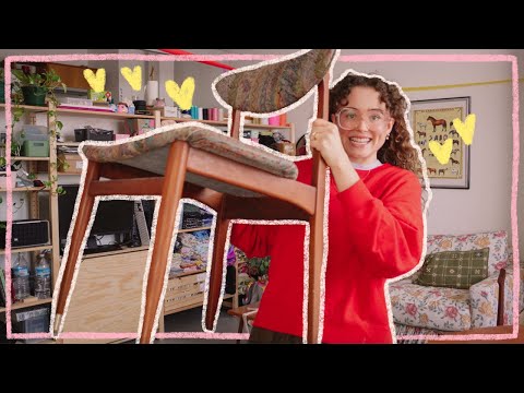 upholstering my mid-century dining chairs (i have no idea what i'm doing!!)