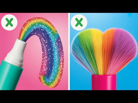 Einfache DIY-Bastelarbeiten für den Schulbeginn: Gold vs. normale Kunststudenten von 123GO! TRENDS