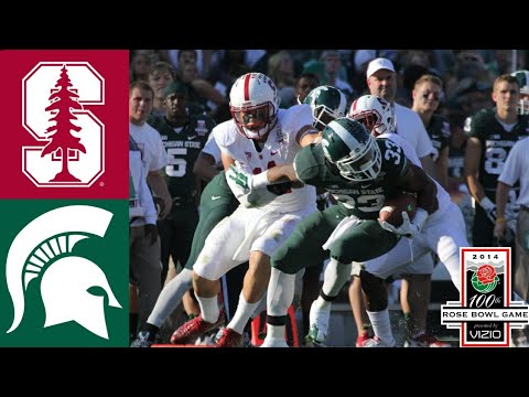 #5 Stanford VS #4 Michigan State | 2014 Rose Bowl Highlights