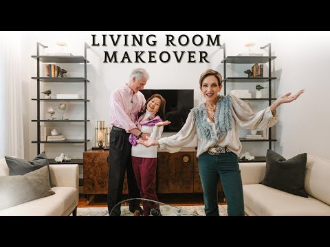 Living Room Makeover | with Mid-Century Modern Vibes