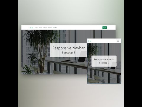 Bootstrap 5 | How to create a Responsive Navbar | Step by Step Tutorial