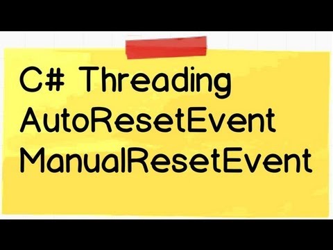 c# (Csharp) Threading Interview questions :- What is AutoResetEvent and ManualResetEvent ?